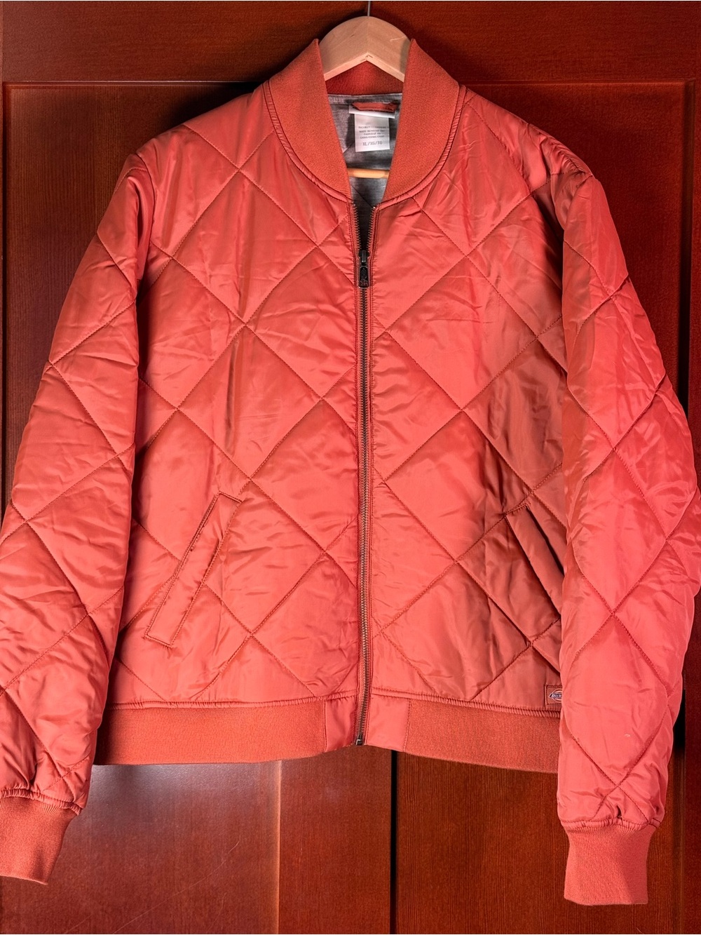 Dickies Women’s XL Rust Orange Quilted Bomber Jacket